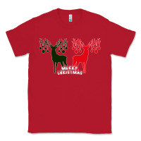 Red Merry Christmas Reindeer Classic Tee - Bettercallsaul