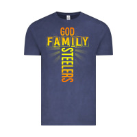Vintage Denim god family steeler shirt father's day gift tee t shirt Vintage Tee - DesigneFamous