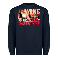 Navy Wine is my Valentine's Day Heavyweight Sweatshirt - FaDigitalArtStudio