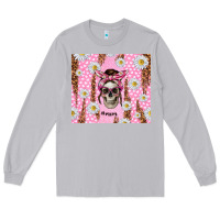 Moon Dust skull mom pink glitter with daisy Long Sleeve Tee - TumblerDesignByShophia