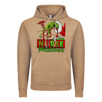 Vintage Coffee Christmas Character Nurse Vintage Hoodie - NancyCooperArtShop