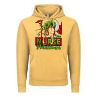Vintage Mustard Christmas Character Nurse Vintage Hoodie - NancyCooperArtShop