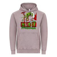 Christmas Character Nurse Vintage Hoodie | Teevron