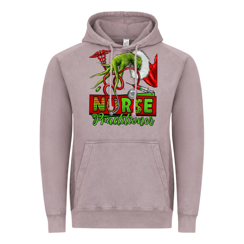 Christmas Character Nurse Vintage Hoodie by NancyCooperArtShop | Teevron