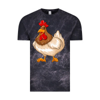 Cloud Black cute chicken Vintage Tee - texasbilliewilder