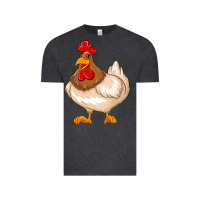 Vintage Black cute chicken Vintage Tee - texasbilliewilder
