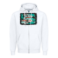 White western serape cowhide turquoise glitter Zipper Hoodie - FaDigitalArtStudio