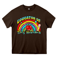 Chocolate Brown educator of tiny humans Heavy Core Tee - NancyCooperArtShop