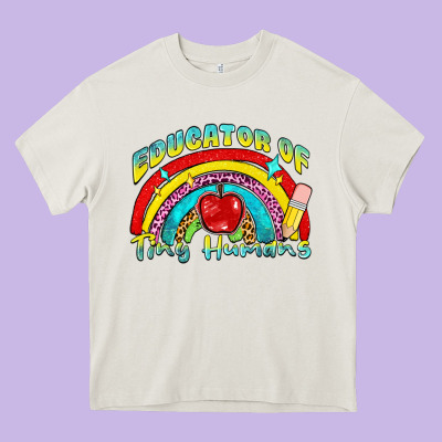 Educator Of Tiny Humans Heavy Core Tee Designed By Nancycooperartshop