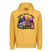 Mustard mardi gras hanging with my gnomies Premium Hoodie - FaDigitalArtStudio