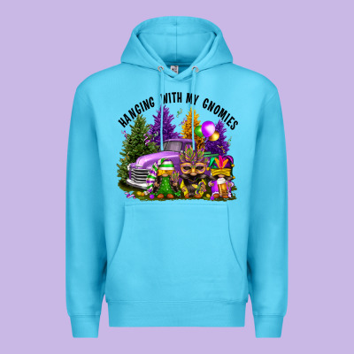 Mardi Gras Hanging With My Gnomies Premium Hoodie Designed By Fadigitalartstudio