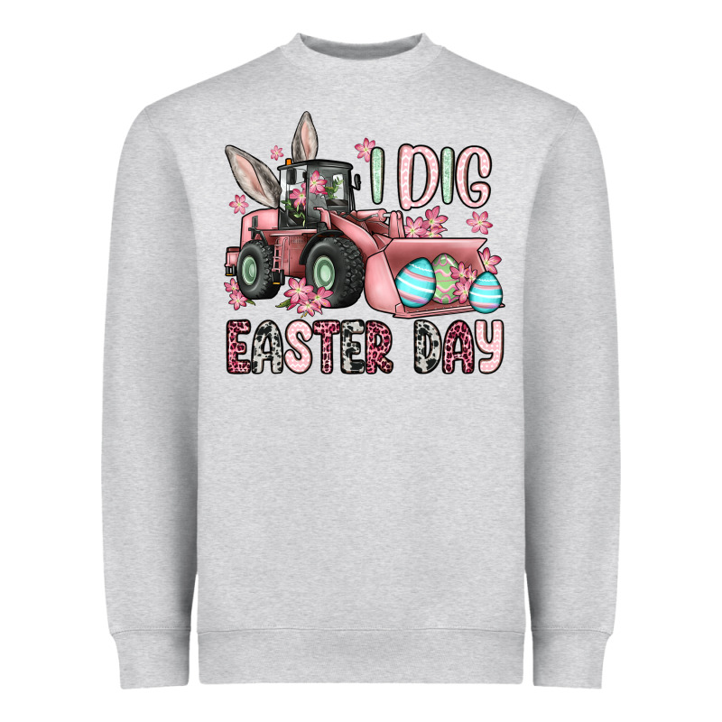 I Dig Easter Day Heavyweight Sweatshirt by OliviaCreatesArt | Teevron