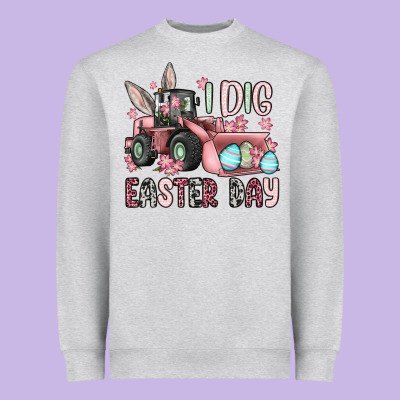 I Dig Easter Day Heavyweight Sweatshirt Designed By Oliviacreatesart