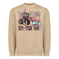 Mushroom I dig Easter Day Heavyweight Sweatshirt - OliviaCreatesArt