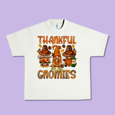 Thankful For My Gnomies Urban Heavy Tee Designed By Nancycooperartshop