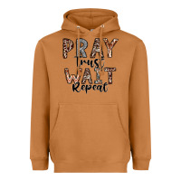Meerkat Pray Trust Wait Repeat Heavyweight Hoodie - CowhideDigitalArt