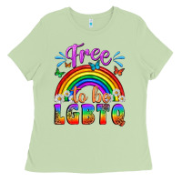 Matcha Western Free To Be Lgbtq Ladies Tee - BundleAndBundleShop