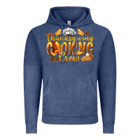 Vintage Denim Thanksgiving Cooking Crew Vintage Hoodie - texasbilliewilder