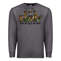Charcoal Heather boy nanny from son up to son down Premium Sweatshirt - CowhideDigitalArt