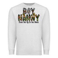 Oatmeal Heather boy nanny from son up to son down Premium Sweatshirt - CowhideDigitalArt