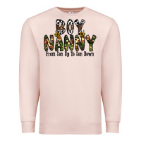 Pale Pink boy nanny from son up to son down Premium Sweatshirt - CowhideDigitalArt
