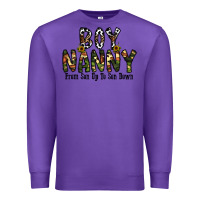 Purple boy nanny from son up to son down Premium Sweatshirt - CowhideDigitalArt