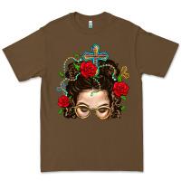 Cacao Messy Bun Mom Faith And Rose Premium Tee - BundleAndBundleShop