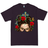 Plum Messy Bun Mom Faith And Rose Premium Tee - BundleAndBundleShop