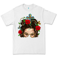 White Messy Bun Mom Faith And Rose Premium Tee - BundleAndBundleShop