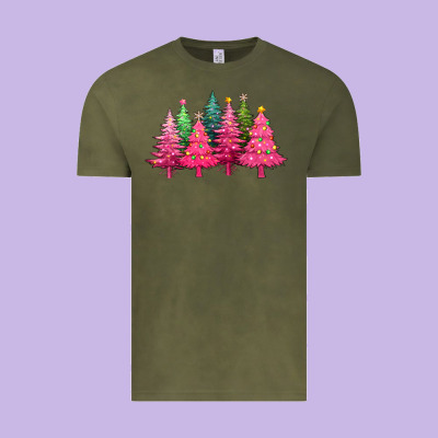 Christmas Tress With Lights Vintage Tee Designed By Texasbilliewilder