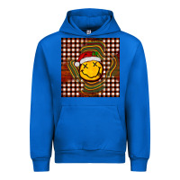 Cobalt Christmas smiley face Urban Hoodie - BarkalooDesign