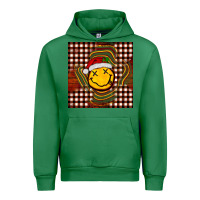 Emerald Christmas smiley face Urban Hoodie - BarkalooDesign