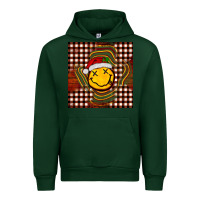Forest Green Christmas smiley face Urban Hoodie - BarkalooDesign