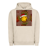 Pigment French Oak Christmas smiley face Urban Hoodie - BarkalooDesign
