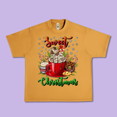 Sweet Christmas Urban Heavy Tee Designed By Nancycooperartshop