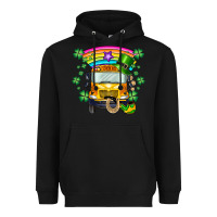 Black st. patricks day school bus Heavyweight Hoodie - SublimationCraftShop