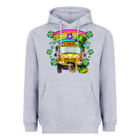 Heather Grey st. patricks day school bus Heavyweight Hoodie - SublimationCraftShop