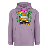 Lavender st. patricks day school bus Heavyweight Hoodie - SublimationCraftShop