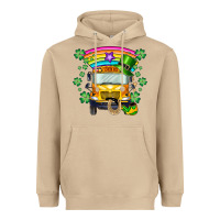 Mushroom st. patricks day school bus Heavyweight Hoodie - SublimationCraftShop