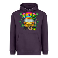 Plum st. patricks day school bus Heavyweight Hoodie - SublimationCraftShop