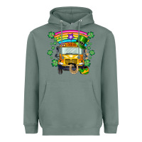 Sage st. patricks day school bus Heavyweight Hoodie - SublimationCraftShop