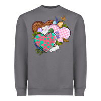 Storm Easter Day Western Easter hearts Heavyweight Sweatshirt - OliviaCreatesArt