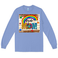 Colony Blue pride mom Long Sleeve Tee - TumblerDesignByShophia