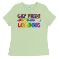 Matcha Western Gay Pride Loading LGBTQ+ Ladies Tee - BundleAndBundleShop
