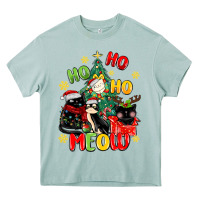 Arona ho ho ho meow Heavy Core Tee - MaliasSmallBusiness