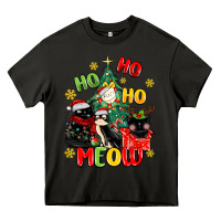Asphalt ho ho ho meow Heavy Core Tee - MaliasSmallBusiness