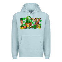 Blue Mist Western Luck With Gnome And Beer Premium Hoodie - BundleAndBundleShop