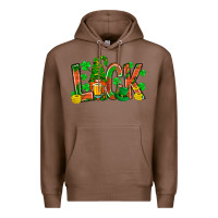 Chestnut Western Luck With Gnome And Beer Premium Hoodie - BundleAndBundleShop