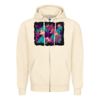 Sandshell halloween trees and turquoise glitter background Zipper Hoodie - BundleAndBundleShop