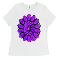 White purple gemstone jewelny Ladies Tee - RanaPortraitStore